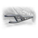 Angled view showing rear mounting bracket of DRT rock rail on X3