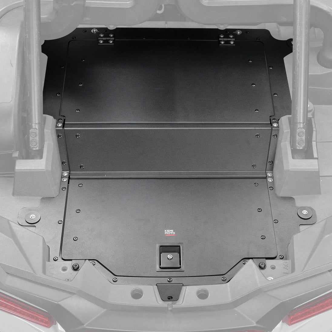 KEMIMOTO Aluminum UTV Trunk Bed Enclosure for Polaris RZR XP 1000 2014-2023