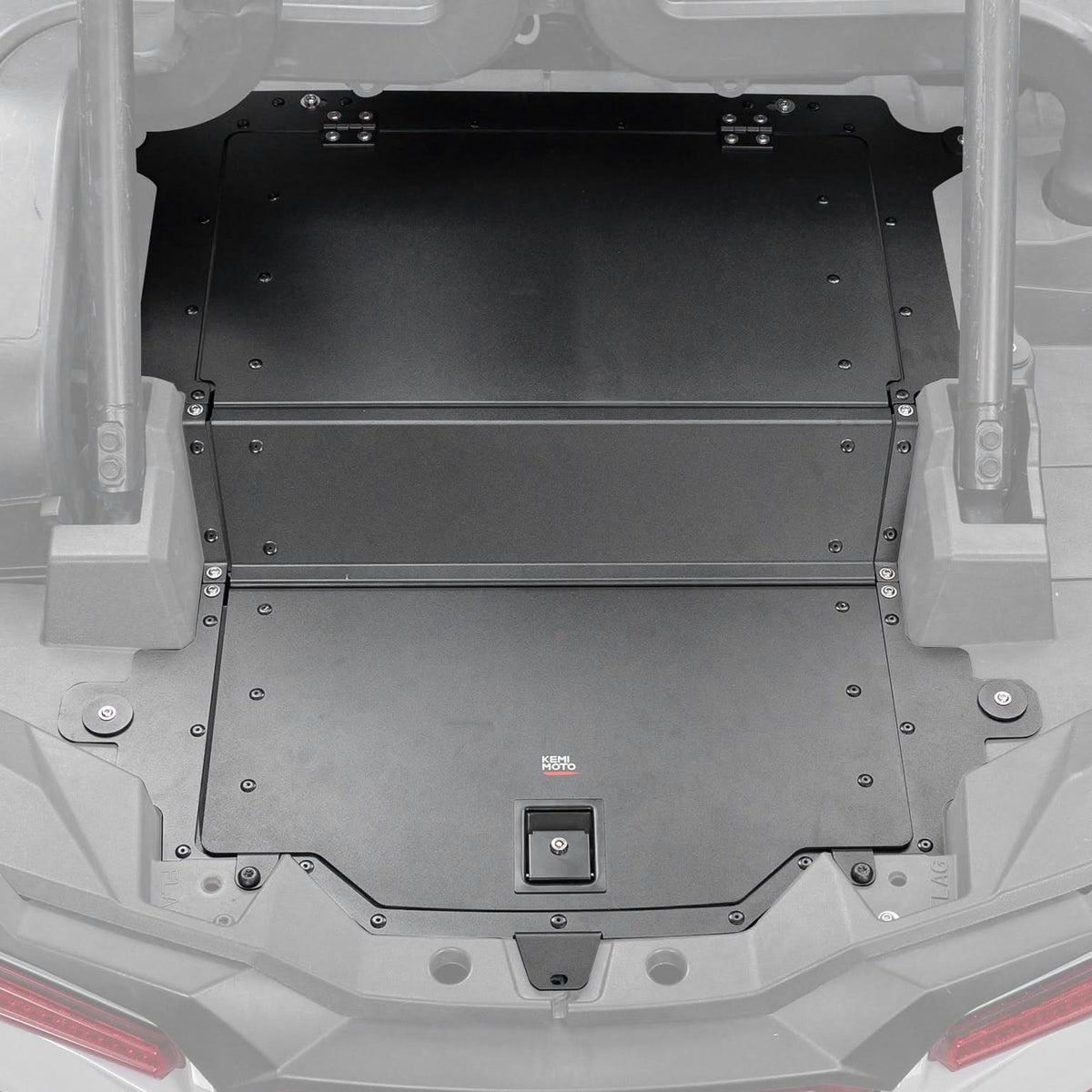 KEMIMOTO Aluminum UTV Trunk Bed Enclosure for Polaris RZR XP 1000 2014-2023