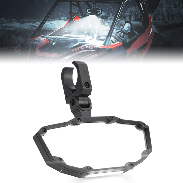 UTV Center Mirror, Rearview Mirror w/ Interior Lights Fit Polaris RZR/ Pioneer/ Talon/ Can Am X3/ Kawasaki - Kemimoto