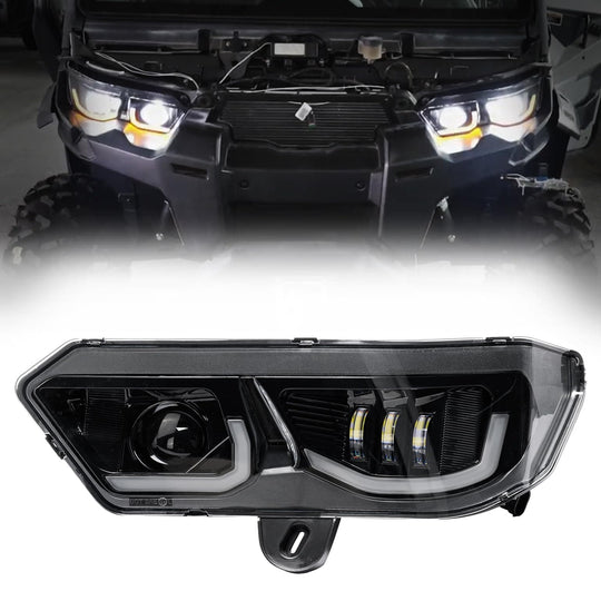 LED Headlights Assembly Kit for Can-Am Defender - Kemimoto