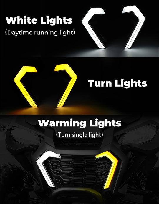 LED Turn Single Fang Lights for Talon 1000R 1000X 1000X-4 - Kemimoto