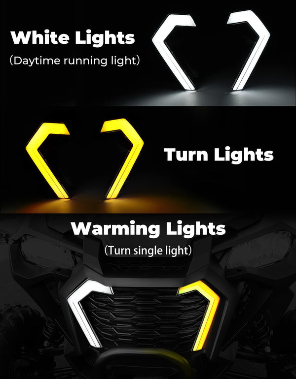 LED Turn Single Fang Lights for Talon 1000R 1000X 1000X-4 - Kemimoto