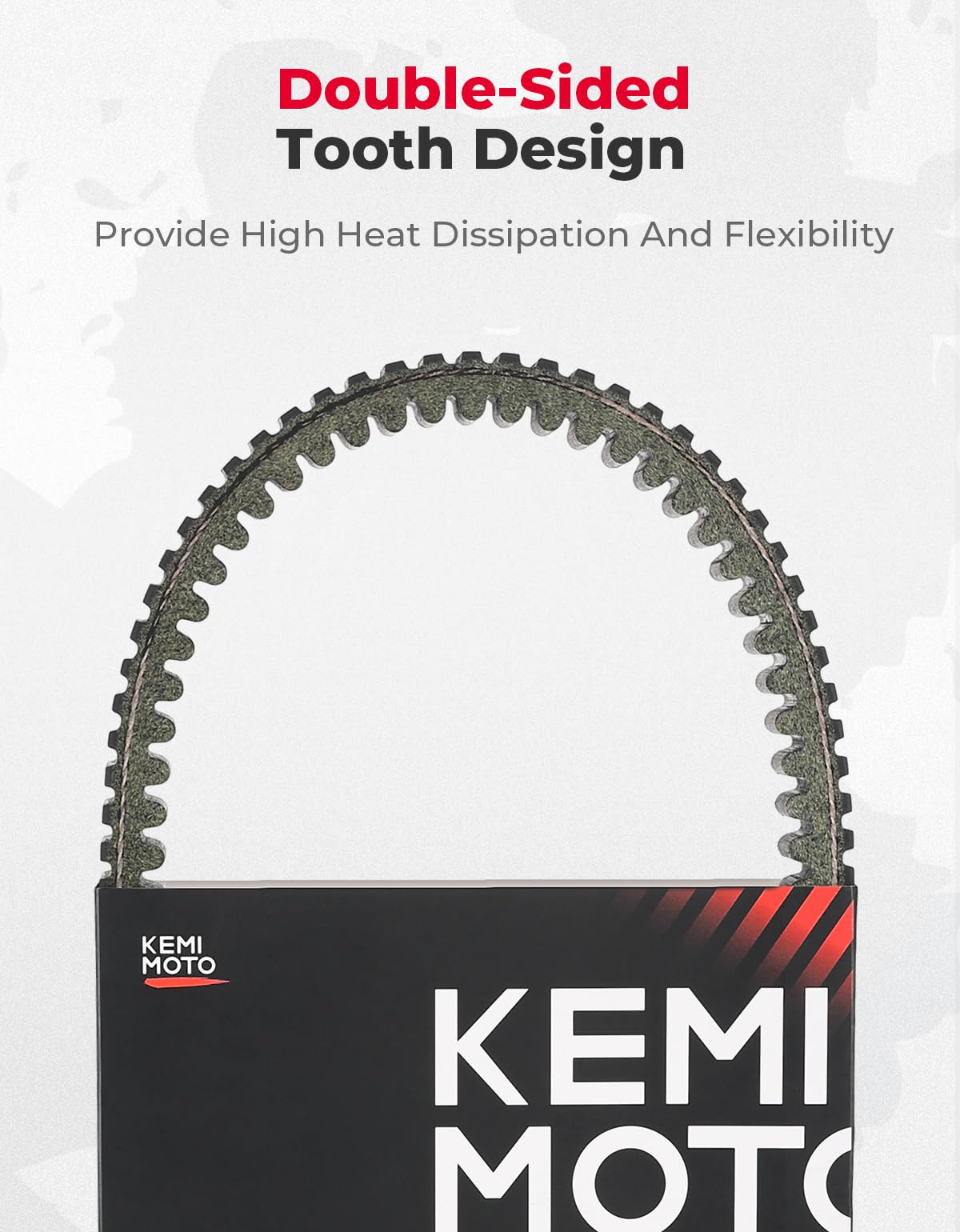 KEMIMOTO UTV Heavy Duty Carbon Drive Belt for RZR PRO XP /Turbo