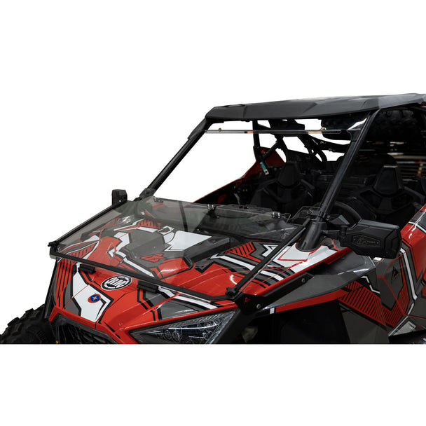 Tusk UTV Folding Detachable Polycarb Windshield Polaris Roof Scratch Resistant
