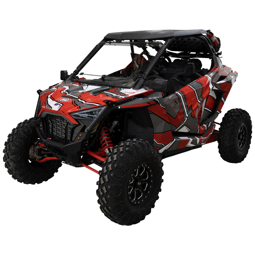 Tusk UTV Folding Detachable Polycarb Windshield Polaris Roof Scratch Resistant