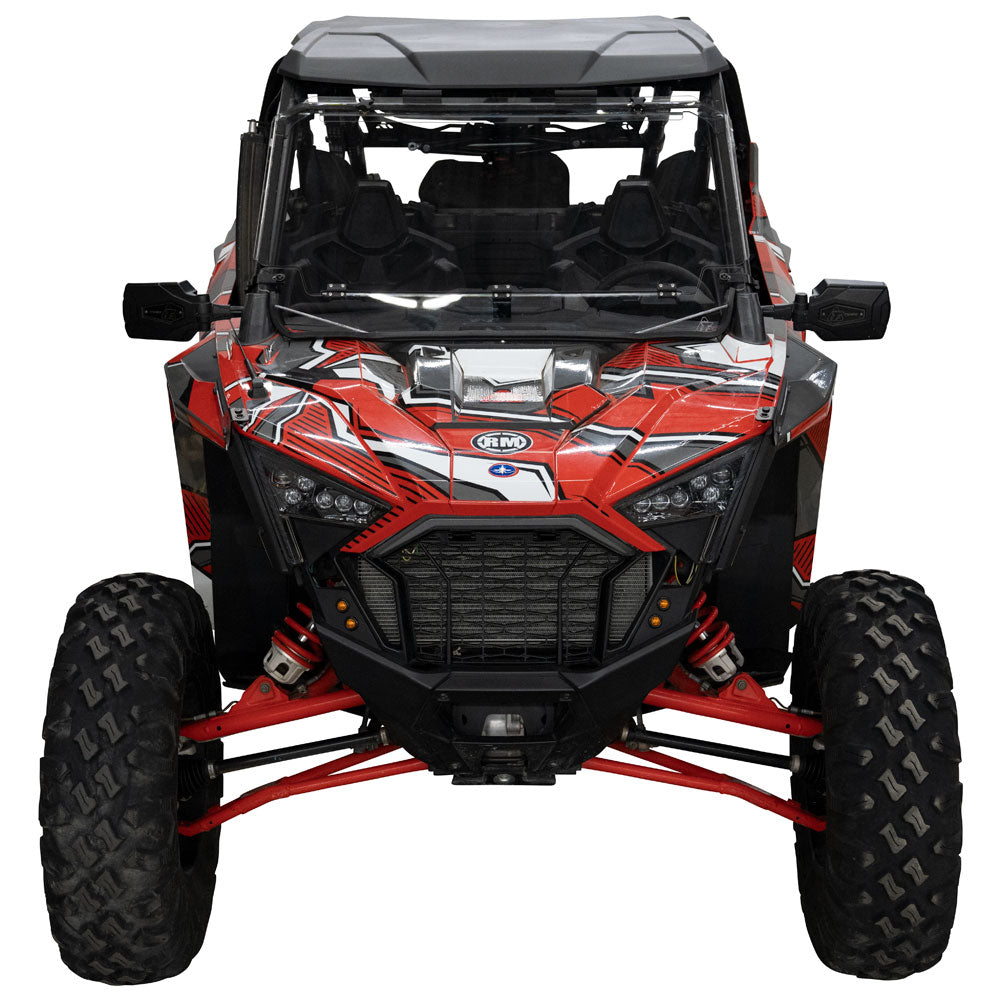 Tusk UTV Folding Detachable Polycarb Windshield Polaris Roof Scratch Resistant