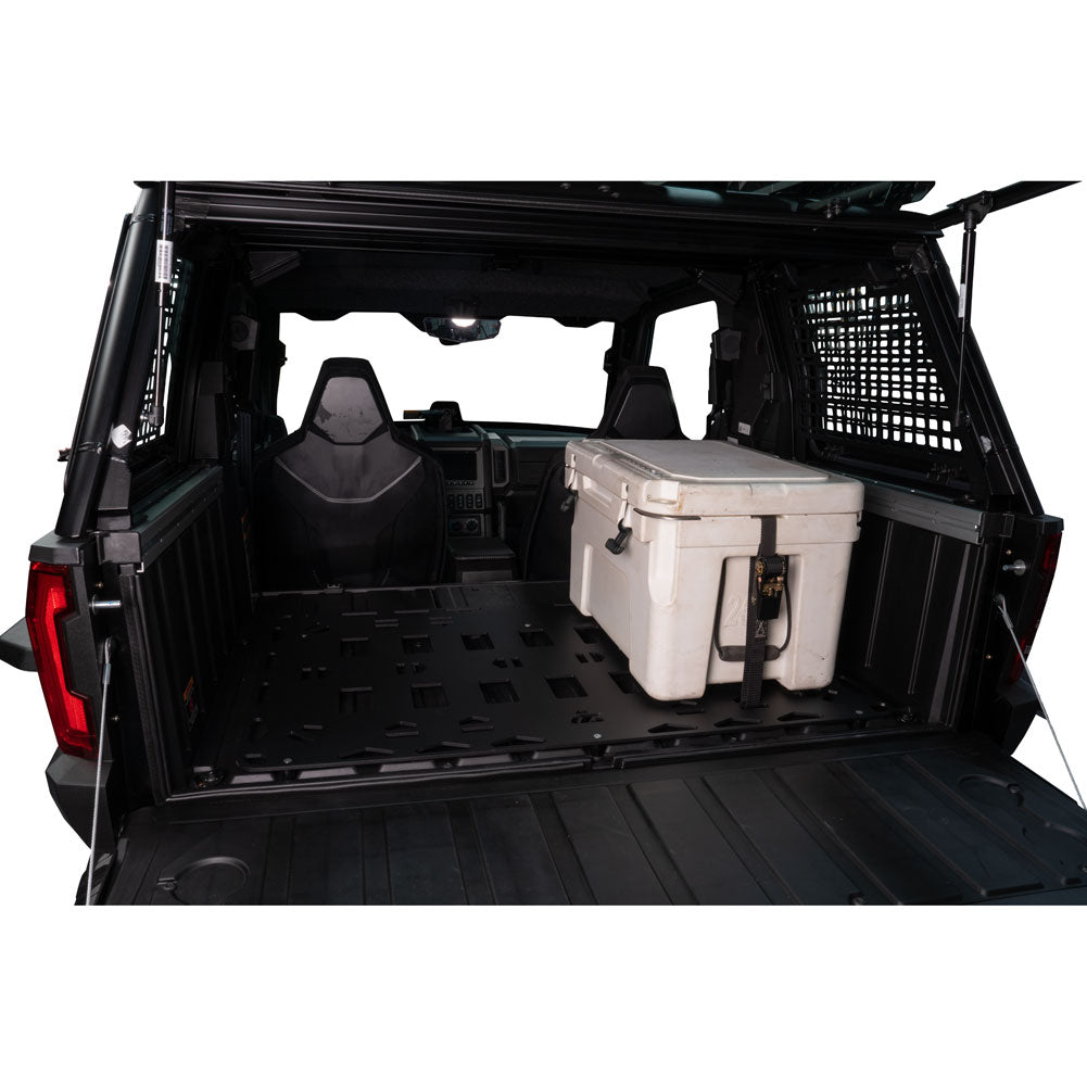 Tusk UTV Bed Cargo Rack Large Lower Black Powder Coated