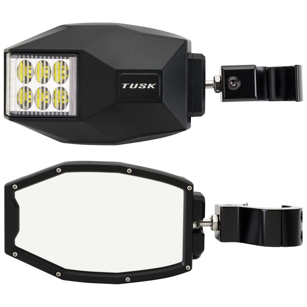 Tusk UTV LED Side View Mirrors 2"
