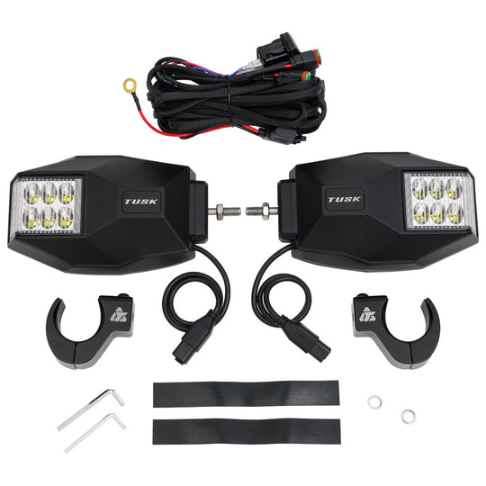 Tusk UTV LED Side View Mirrors 2"