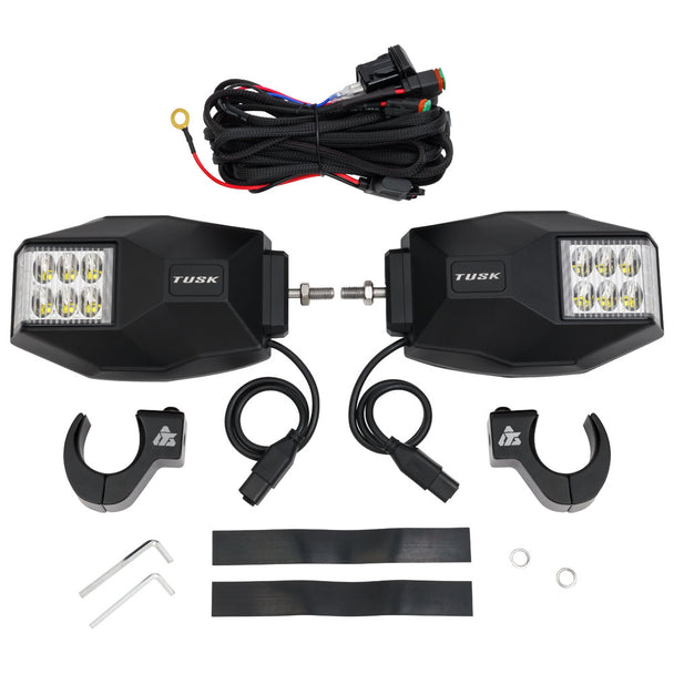 Tusk UTV LED Side View Mirrors 2"